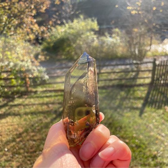 🏔Phantom Citrine Quartz Tower 10cm Tall🏔