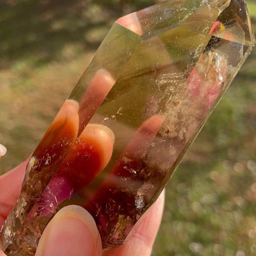 🏔Phantom Citrine Quartz Tower 10cm Tall🏔