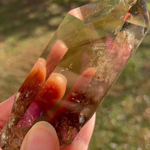 🏔Phantom Citrine Quartz Tower 10cm Tall🏔