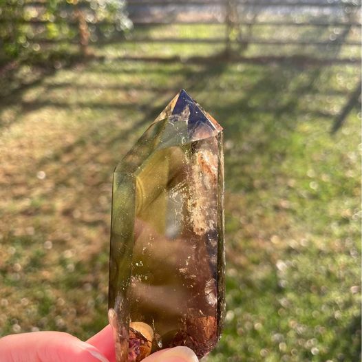 🏔Phantom Citrine Quartz Tower 10cm Tall🏔